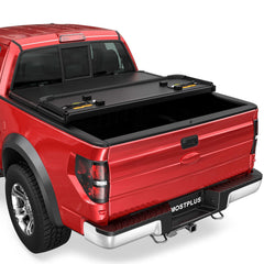 3-Fold 6.5FT Hard Truck Tonneau Cover For 2015-2026 Ford F-150 Styleside Standard Truck Bed, On Top Style