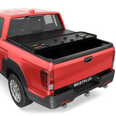 5FT 3-Fold Hard Tonneau Bed Cover For 2017-2025 Honda Ridgeline Truck Bed