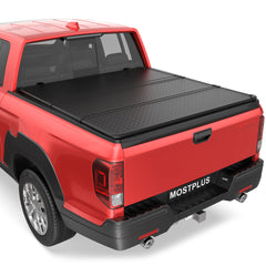 5FT 3-Fold Hard Tonneau Bed Cover For 2017-2025 Honda Ridgeline Truck Bed