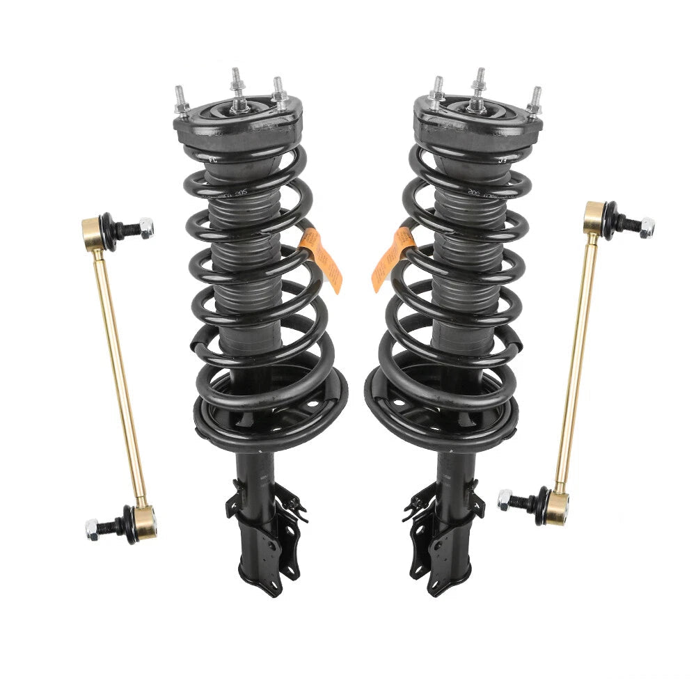 Rear Struts For 2002-2003 Lexus ES300 Toyota Camry w/Coil Spring & Sway Bar Link (Set of 4)