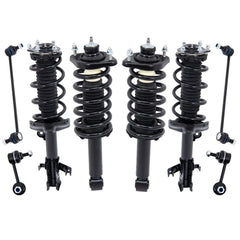 Front+Rear Shock Struts For 2012-2014 Honda CR-V FWD w/Coil Spring & Sway Bar Links (Set of 8)