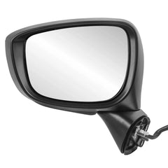 Driver / Left Side Heated Manual Fold Mirror For 2015-2016 Mazda CX-5 w/Signal 6 Wires