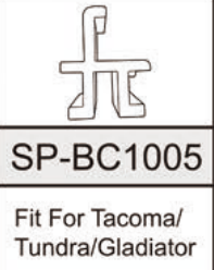 Hard/ Soft Fold Tonneau Cover Slide Mounting Blocks (SP-BC1005) For Tacoma/ Tundra/ Gladiator (Set of 4)