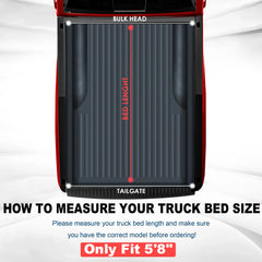 Soft Roll Up 5.8FT Truck Tonneau Cover For 2007-2026 Chevy Silverado GMC Sierra 1500 Bed