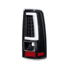 Black LED Tail Lights For 2003-2006 Chevy Silverado GMC Sierra 1500 2500HD 3500 (Not For Stepside Bed Models) LH+RH
