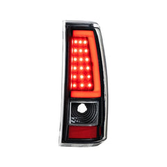 Black LED Tail Lights For 2003-2006 Chevy Silverado GMC Sierra 1500 2500HD 3500 (Not For Stepside Bed Models) LH+RH