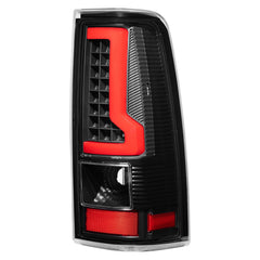 Black LED Tail Lights Rear Lamps For 2003-2006 Chevy Silverado GMC Sierra (Not For Stepside Bed Models) LH+RH