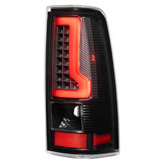 Black LED Tail Lights Rear Lamps For 2003-2006 Chevy Silverado GMC Sierra (Not For Stepside Bed Models) LH+RH