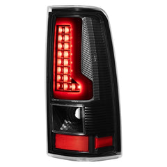 Black LED Tail Lights Rear Lamps For 2003-2006 Chevy Silverado GMC Sierra (Not For Stepside Bed Models) LH+RH