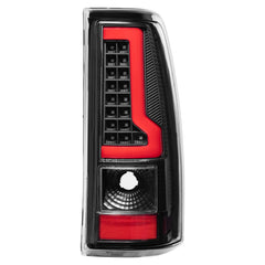 Black LED Tail Lights Rear Lamps For 2003-2006 Chevy Silverado GMC Sierra (Not For Stepside Bed Models) LH+RH