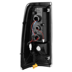 Black LED Tail Lights Rear Lamps For 2003-2006 Chevy Silverado GMC Sierra (Not For Stepside Bed Models) LH+RH