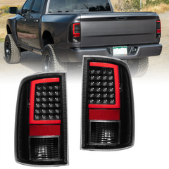 Black Housing LED Tail Lights Brake Lamps For Dodge 2010-2018 Ram 1500 2500 3500 LH+RH
