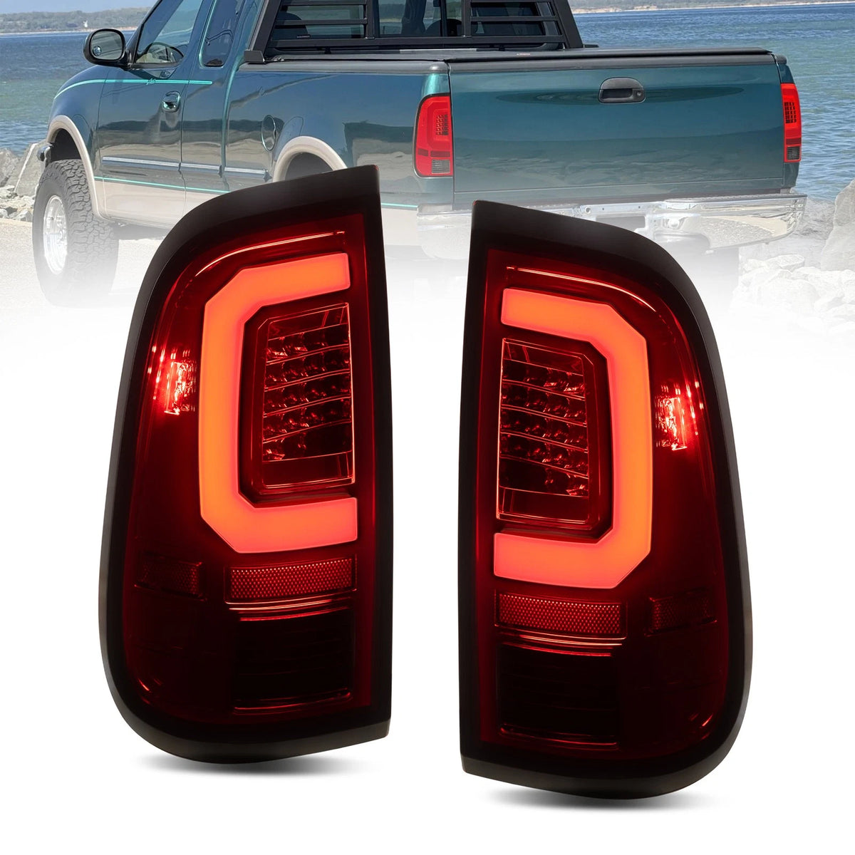 LED Tail Lights Brake Lamp For 1997–2003 F150 1999-2007 F250 F350 F450 F550 Super Duty LH+RH