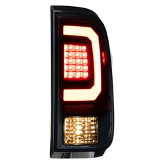 Black LED Tail Lights For 2008-2016 Ford F250 F350 F450 F550 Super Duty w/Brake Lamps LH+RH