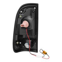 Black LED Tail Lights For 2008-2016 Ford F250 F350 F450 F550 Super Duty w/Brake Lamps LH+RH