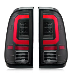 Black LED Tail Lights For 2008-2016 Ford F250 F350 F450 F550 Super Duty w/Brake Lamps LH+RH