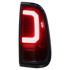 Black LED Tail Lights For 2008-2016 Ford F250 F350 F450 F550 Super Duty w/Brake Lamps LH+RH