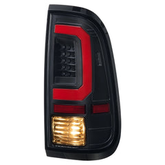 Black LED Tail Lights For 2008-2016 Ford F250 F350 F450 F550 Super Duty w/Brake Lamps LH+RH