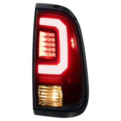 Black LED Tail Lights For 2008-2016 Ford F250 F350 F450 F550 Super Duty w/Brake Lamps LH+RH