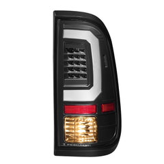 Black LED Tail Lights For 2008-2016 Ford F250 F350 F450 F550 Super Duty w/Bulbs