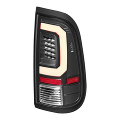 Black LED Tail Lights For 2008-2016 Ford F250 F350 F450 F550 Super Duty w/Bulbs