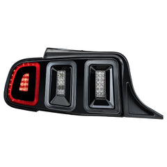 Black Full LED Sequential Tail Lights For Ford Mustang 2010-2014 w/Brake Lamps LH+RH