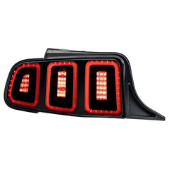 Black Full LED Sequential Tail Lights For Ford Mustang 2010-2014 w/Brake Lamps LH+RH