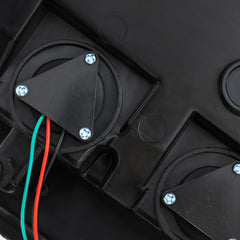 Black Sequential Tail Lights For 2005-2009 Ford Mustang w/LED Tube Signal Brake Lamps LH+RH