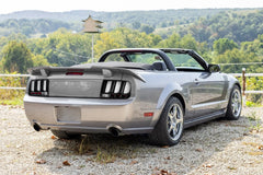 Black Sequential Tail Lights For 2005-2009 Ford Mustang w/LED Tube Signal Brake Lamps LH+RH