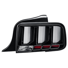 Black Sequential Tail Lights For 2005-2009 Ford Mustang w/LED Tube Signal Brake Lamps LH+RH