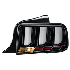 Black Sequential Tail Lights For 2005-2009 Ford Mustang w/LED Tube Signal Brake Lamps LH+RH