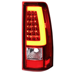 Red Tail Lights w/ Brake Lights For 2003-2006 Chevy Silverado GMC Sierra (Not For Stepside Bed Models) LH+RH