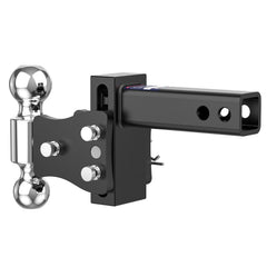 4" Adjustable Trailer Tow Hitch with 2" Receiver 2" & 2-5/16" Dual Ball Mount, 8000-20000 LBS GTW For Most Truck & SUV