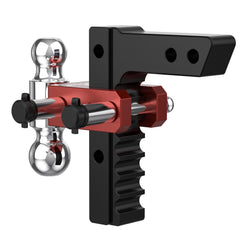 8" Adjustable Trailer Tow Hitch with 2" Receiver 2" & 2-5/16" Dual Ball Mount, 12500 LBS GTW For Most Truck & SUV