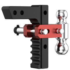 8" Adjustable Trailer Tow Hitch with 2" Receiver 2" & 2-5/16" Dual Ball Mount, 12500 LBS GTW For Most Truck & SUV