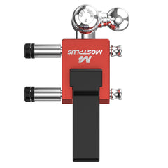 6" Adjustable Trailer Tow Hitch with 2" Receiver 1-7/8", 2" & 2-5/16" Tri-Ball Mount, 12500 LBS GTW For Most Truck & SUV