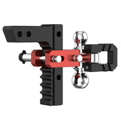 8" Adjustable Trailer Tow Hitch with 2" Receiver 2" & 2-5/16" Dual Ball Mount, 8000-12500 LBS GTW For Most Truck & SUV