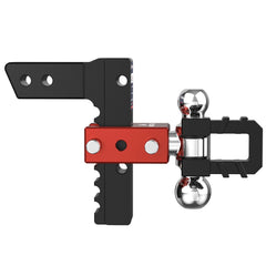8" Adjustable Trailer Tow Hitch with 2.5" Receiver 2" & 2-5/16" Dual Ball Mount, 18500 LBS GTW For Most Truck & SUV