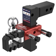 8" Adjustable Trailer Tow Hitch with 2.5" Receiver 2" & 2-5/16" Dual Ball Mount, 18500 LBS GTW For Most Truck & SUV