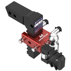 8" Adjustable Trailer Tow Hitch with 2.5" Receiver 2" & 2-5/16" Dual Ball Mount, 18500 LBS GTW For Most Truck & SUV
