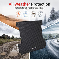 5.5FT Truck Bed Mat For 2023-2026 Ford F-150 & Lightning, All-Weather Heavy Duty Rubber Truck Bed Liner