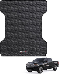 6.5FT Truck Bed Mat For 2002-2026 Dodge Ram 1500/2500/3500, All-Weather Heavy Duty, Unique Pattern Design Rubber Truck Bed Liner