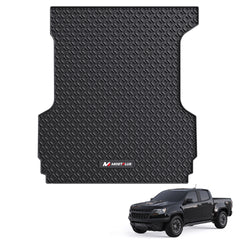 5FT Truck Bed Mat For 2015-2022 Chevrolet Colorado/ GMC Canyon, All-Weather Heavy Duty Unique Pattern Design Rubber Truck Bed Liner