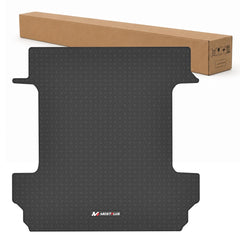 5.8FT Truck Bed Mat For 2019-2023 Chevrolet Silverado 1500 New Body (Not Fit Optional CarbonPro Bed), All-Weather Heavy Duty Unique Pattern Design Rubber Truck Bed Liner (For Crew Cab)