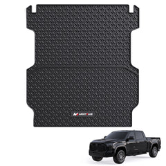 5.5FT Truck Bed Mat For 2022-2026 Toyota Tundra CrewMax Cab, All-Weather Heavy Duty Unique Pattern Design Rubber Truck Bed Liner