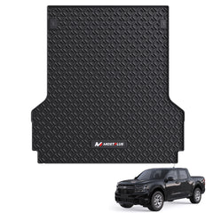 4.5FT All-Weather Odorless Truck Bed Mat For 2022-2026 Ford Maverick Hybrid Spray & Naked,  Heavy Duty Synthetic Latex Unique Pattern Design Rubber Truck Bed Liner (For SuperCrew Cab)