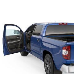 Front Driver Left Side Door Window Glass Replacement For 2007-2021 Toyota Tundra Pickup 4 Door Crew/ Extended Cab (Not For Standard Cab)