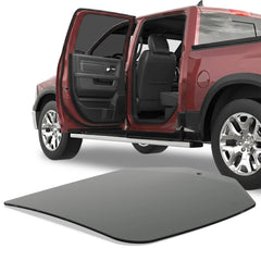 Rear Driver Left Side Door Window Glass Replacement For 2009-2018 Dodge Ram 1500 2019-2024 1500 Classic Quad Cab (Not For the Crew Cab)