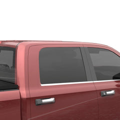 Rear Passenger Right Side Door Window Glass Replacement For 2009-2018 Dodge Ram 1500 2019-2024 1500 Classic Quad Cab (Not For the Crew Cab)