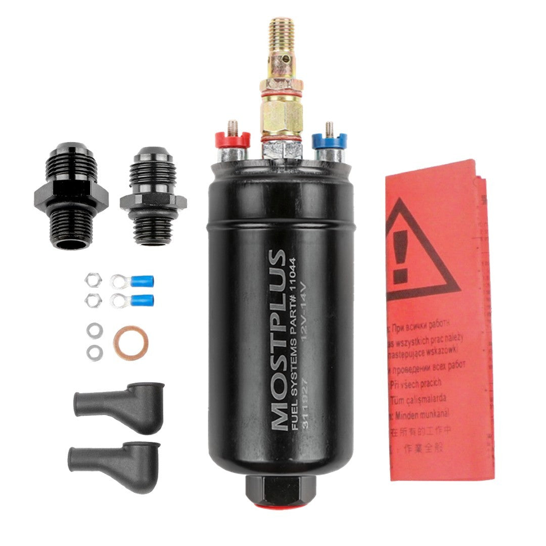 MOSTPLUS 300LPH Universal External Inline Fuel Pump Replaces 0580254044